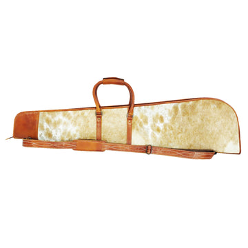 Hilason Cowboy Rifle Scabbard Long Gun Holster Genuine Leather Shooting Gun Cover Case Adjustable Shoulder Strap